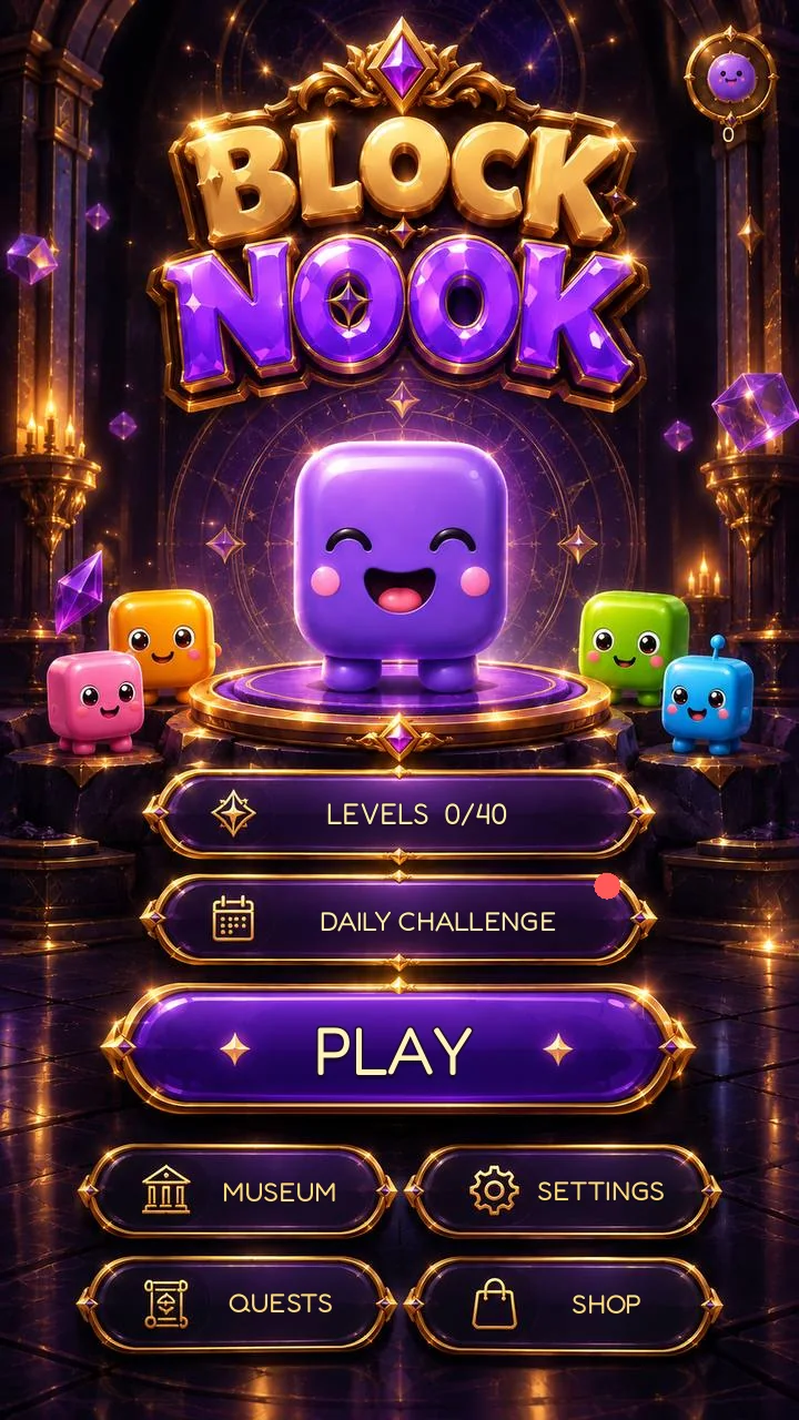 Block Nook main menu